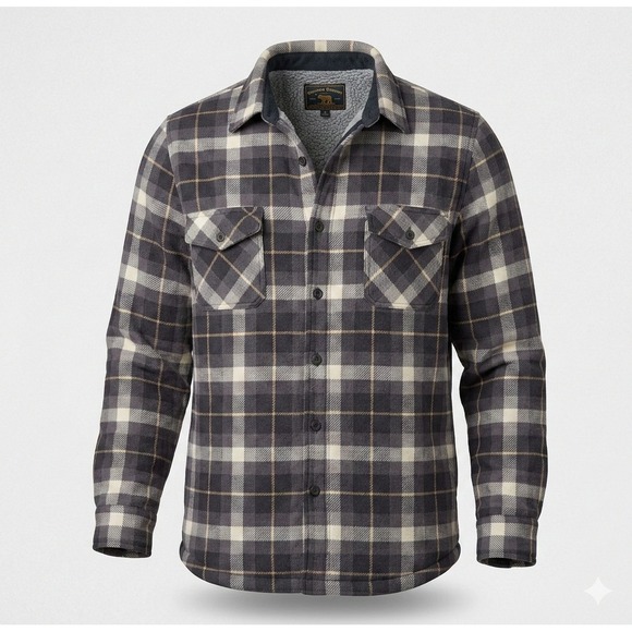 Freedom Foundry Other - Freedom Foundry Men's Sherpa Lined Flannel Plaid Button Up Shirt. Size XL